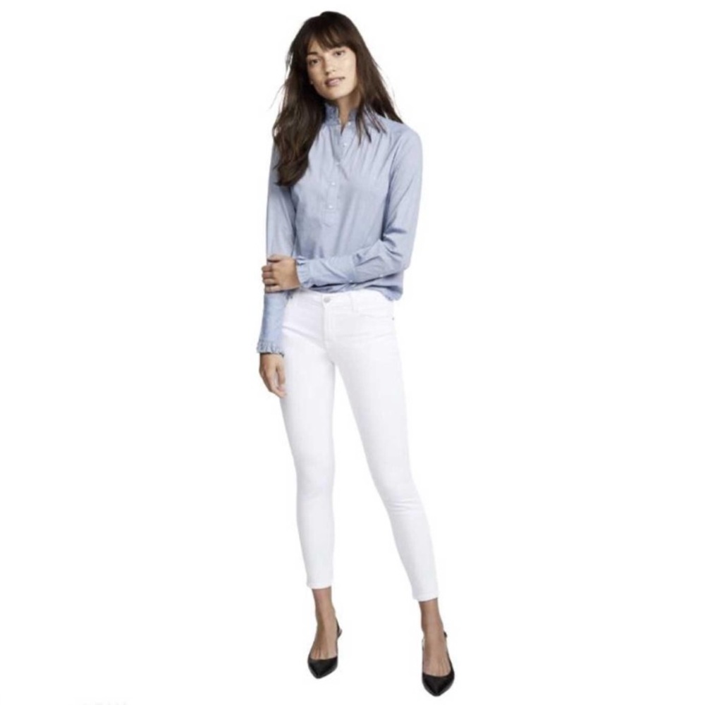 J Brand Cropped White Skinny Jeans - Women’s Size 25